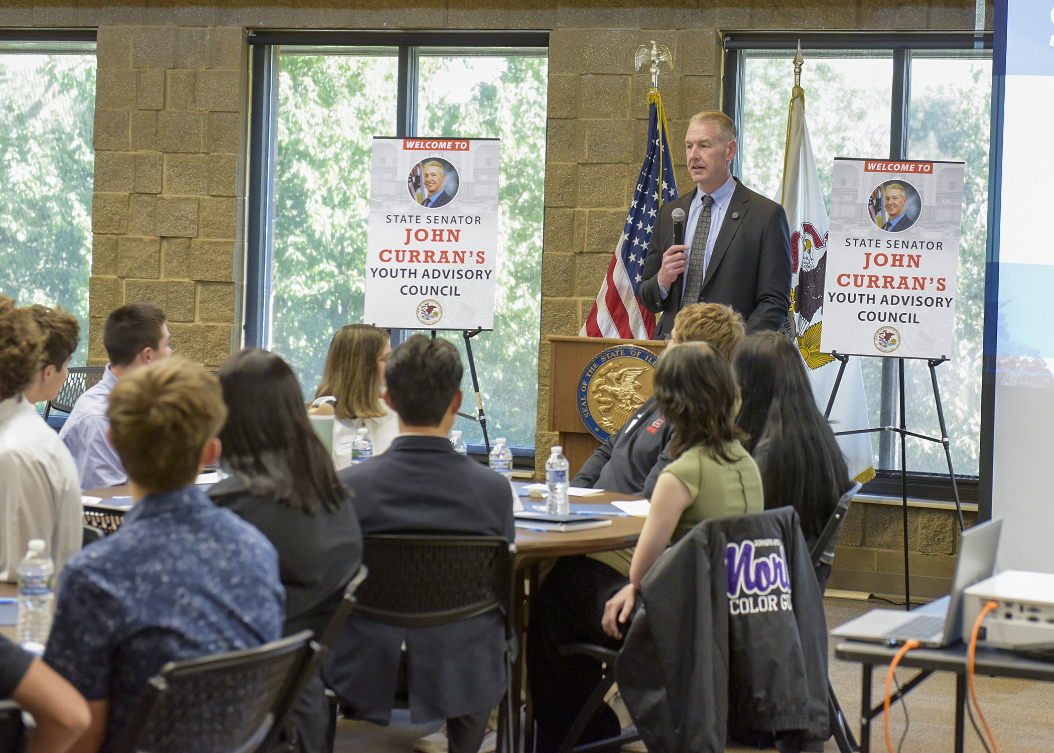 Senator Curran Engages High School Students in the Process of Lawmaking